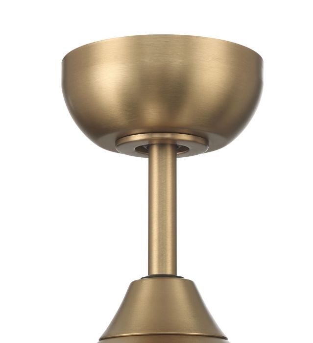 ##Antique Hardware## 52" Chandler in Satin Brass w/ Flat Black/Black Walnut Blades