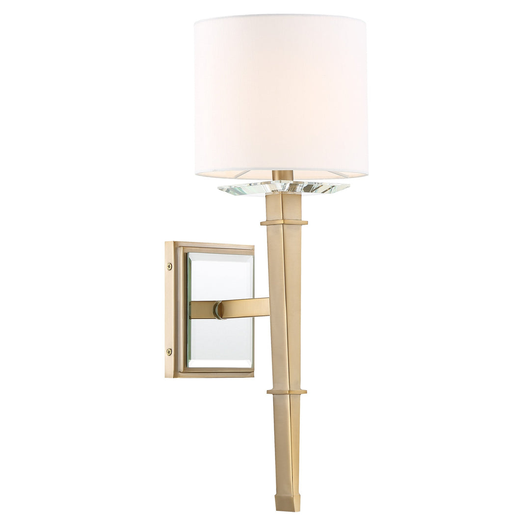 Crystorama Crystorama Clifton 1 Light Aged Brass Sconce