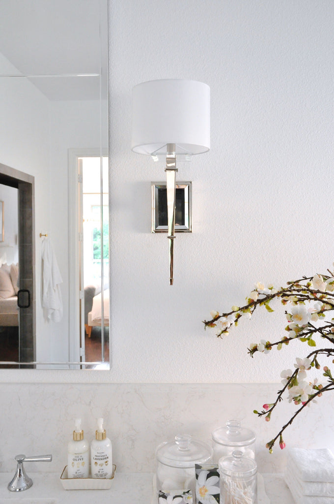 Crystorama Crystorama Clifton 1 Light Polished Nickel Sconce