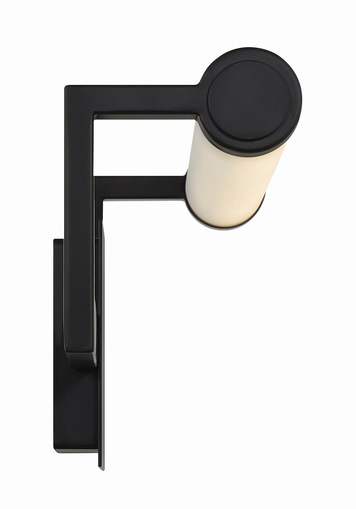 Clinton Integrated LED Matte Black Bathroom Vanity Crystorama