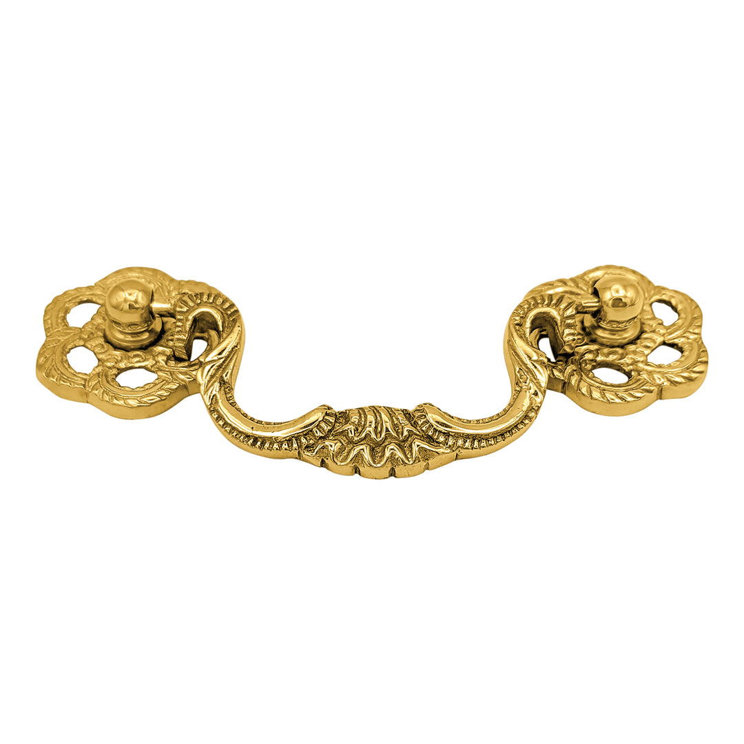 4 1/2 Inch Overall (3 Inch C-C) Roped Victorian Bail Pull (Several Finishes Available)