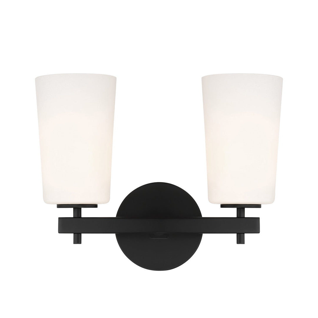Crystorama Crystorama Colton 2 Light Black Bathroom Vanity