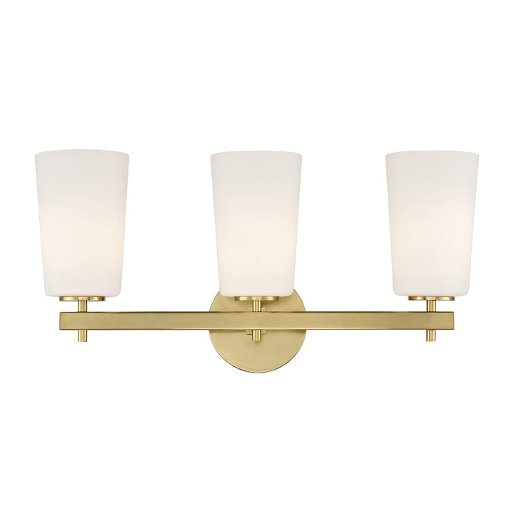 Crystorama Crystorama Colton 3 Light Aged Brass Bathroom Vanity