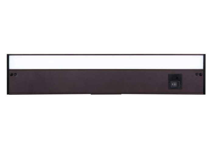 ##Antique Hardware## 18" Under Cabinet LED Light Bar in Bronze (3-in-1 Adjustable Color Temperature)