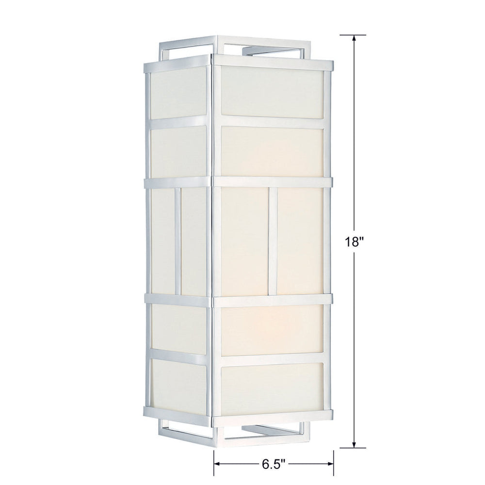 Crystorama Crystorama Libby Langdon Danielson 2 Light Polished Nickel Sconce