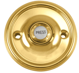 Solid Brass Traditional Style Doorbell (Several Finishes Available)