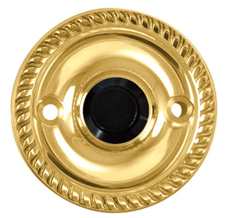 Solid Brass Georgian Roped Doorbell (Several Finishes Available)