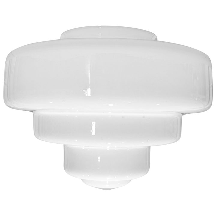 15 1/2 Inch Manhattan Skyscraper Nouveau Style Semi-Flush Mount Light (Black Bronze Finish) COPPER MOUNTAIN HARDWARE