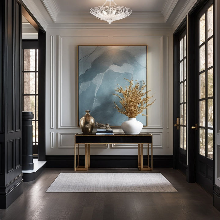 Doral 6 Light Matte White Semi Flush Mount Crystorama