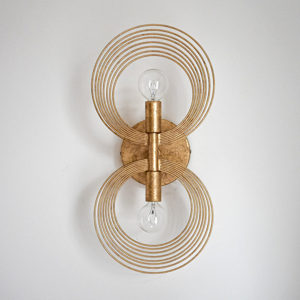 Crystorama Crystorama Doral 2 Light Renaissance Gold Sconce