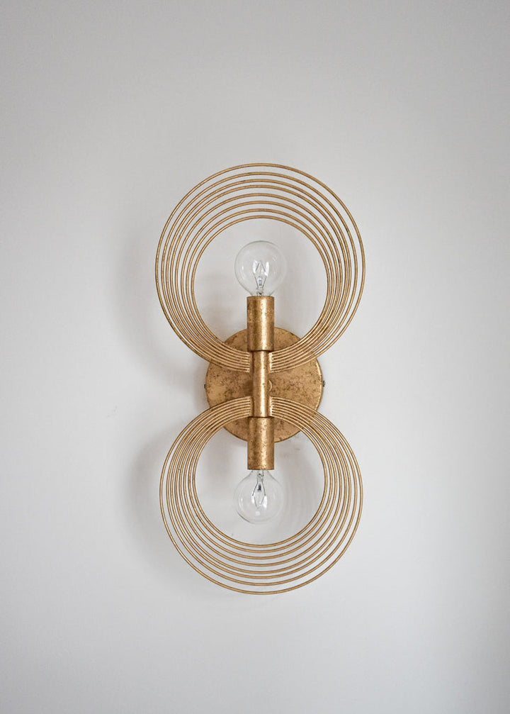 Crystorama Crystorama Doral 2 Light Renaissance Gold Sconce