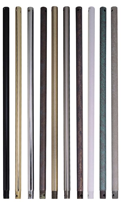 ##Antique Hardware## 24" Downrod in White