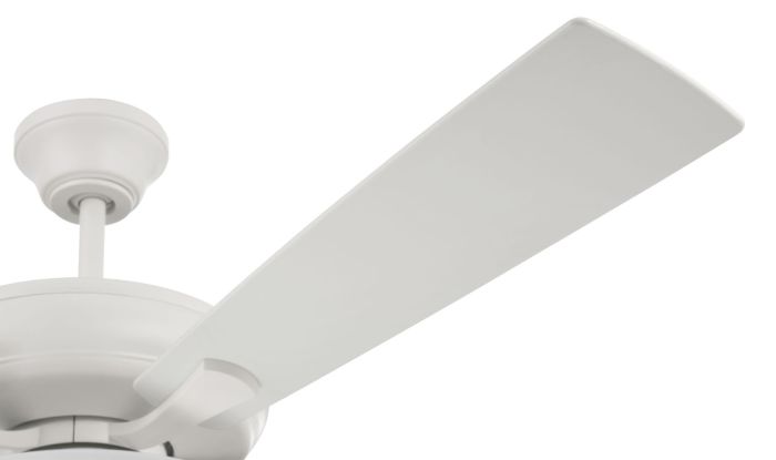 ##Antique Hardware## 52" Eos 3 Light Bowl in White w/ White/Washed Oak Blades