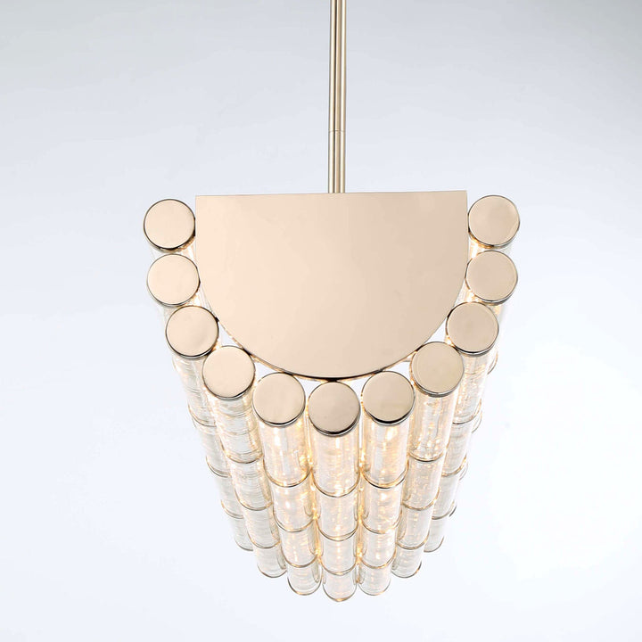 Crystorama Crystorama Libby Langdon Elliot 6 Light Polished Nickel Linear Chandelier