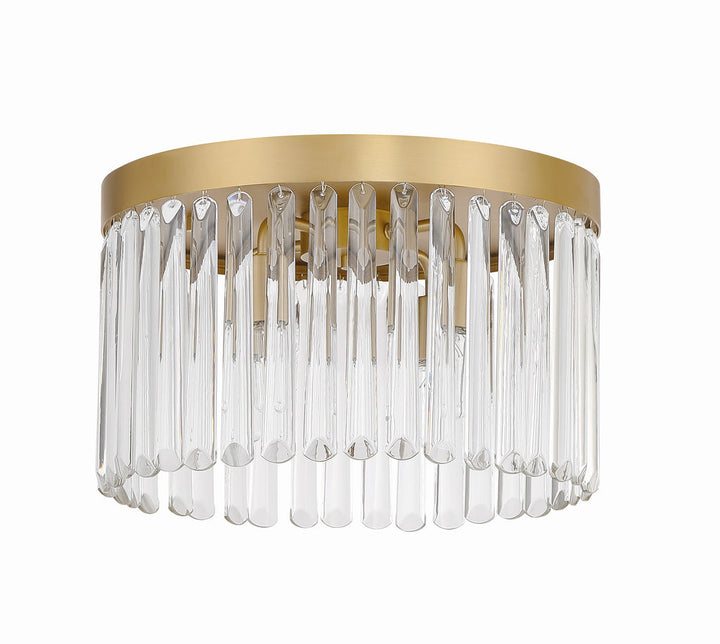Emory 4 Light Modern Gold Flush Mount Crystorama
