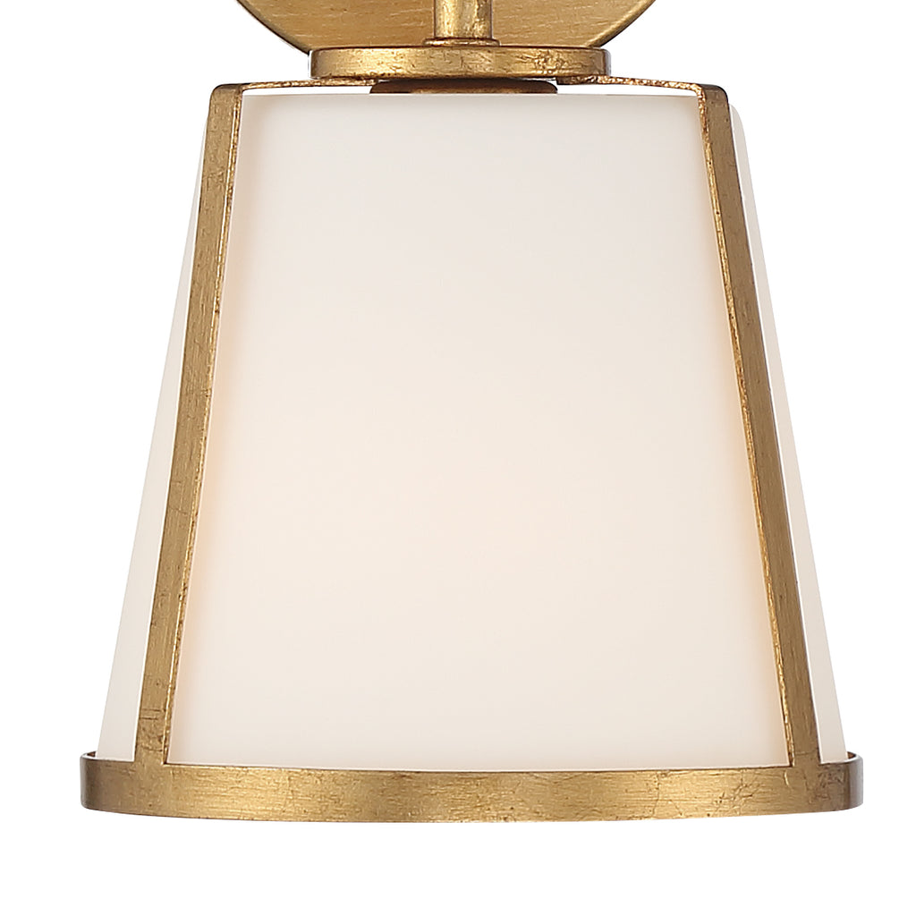 Crystorama Crystorama Fulton 1 Light Antique Gold Bathroom Vanity