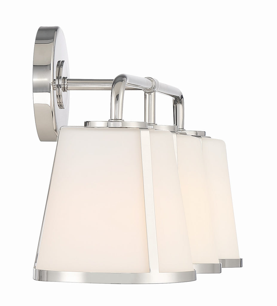 Crystorama Crystorama Fulton 3 Light Polished Nickel Bathroom Vanity