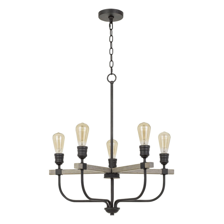 60W X 5 SION METAL CHANDELIER Cal Lighting