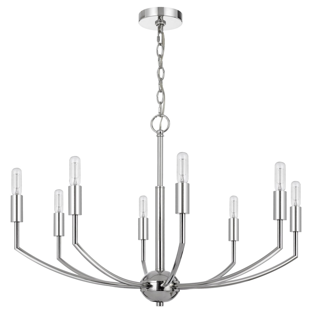 MAXTON 60W X 8 METAL CHANDELIER Cal Lighting