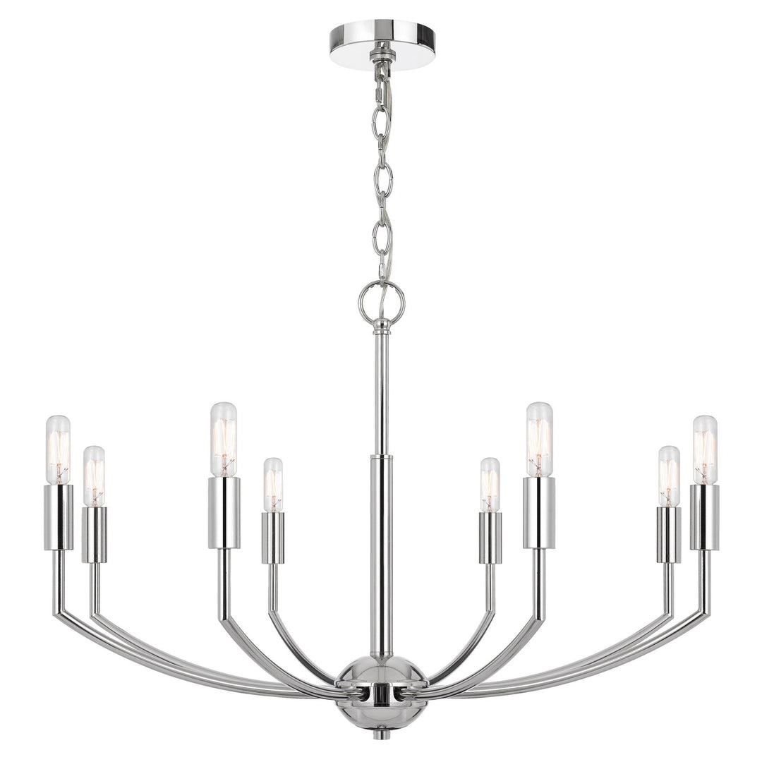 MAXTON 60W X 8 METAL CHANDELIER Cal Lighting