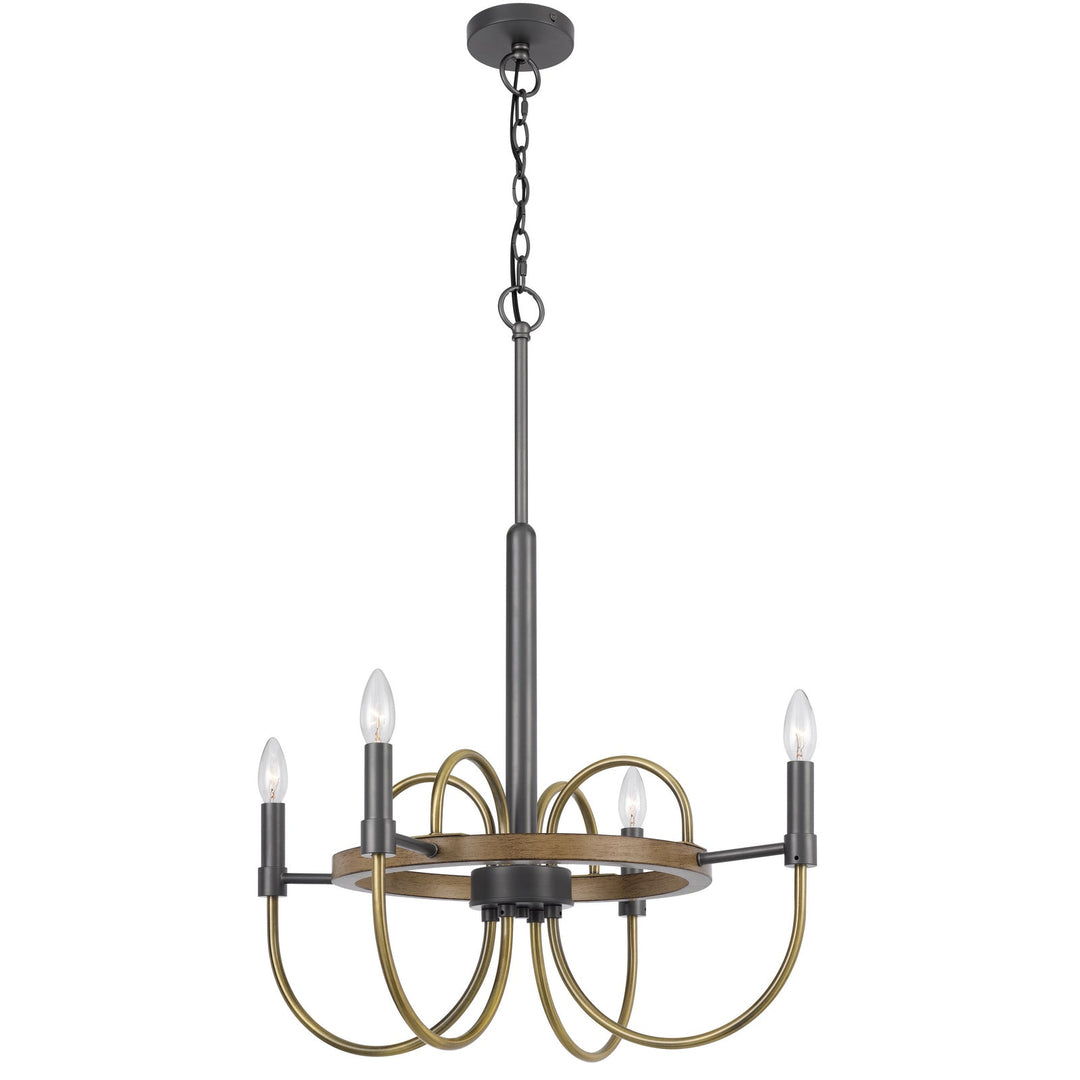 SEAGROVE 60W X 4 METAL CHANDELIER Cal Lighting