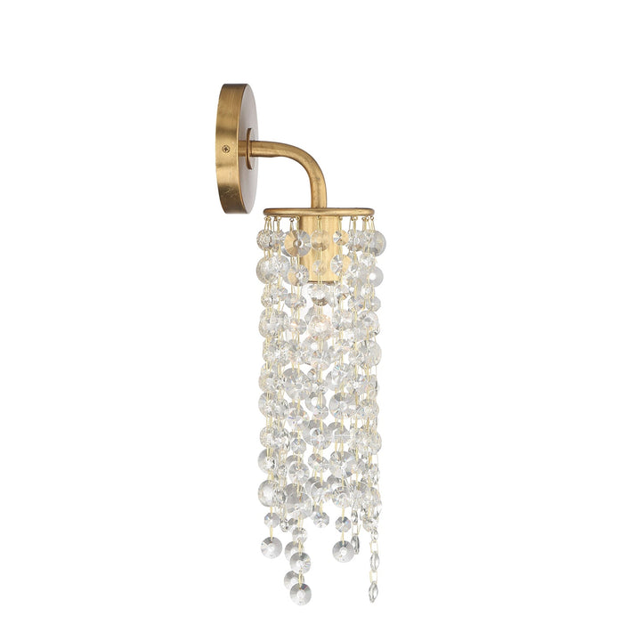 Crystorama Crystorama Gabrielle 1 Light Antique Gold Sconce
