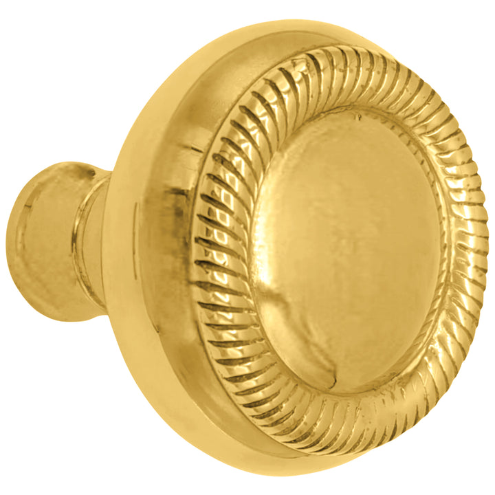 Georgian Roped Solid Brass Spare Door Knob Set (Several Finishes Available)