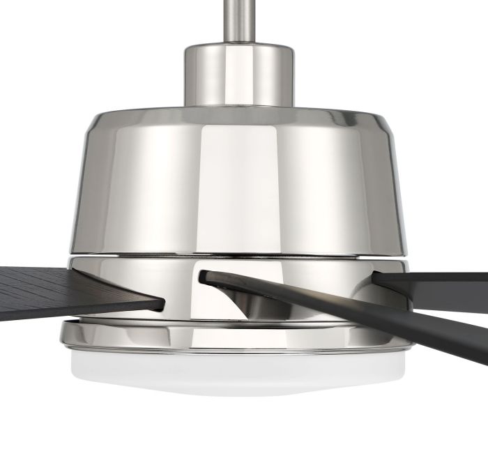 ##Antique Hardware## 54" Hogan Fan in Polished Nickel Finish, Blades Included