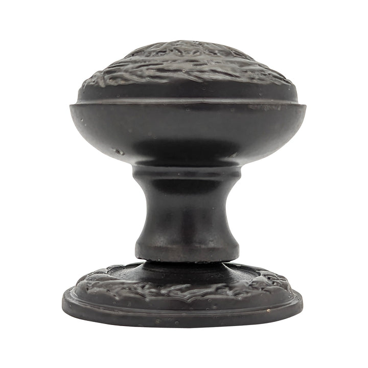 COPPER MOUNTAIN HARDWARE Ornate Floral Round Solid Brass Cabinet & Furniture Knob