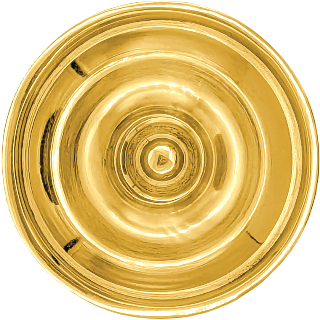 2 5/8 Inch Modern Brass Round Disc Cabinet & Furniture Knob