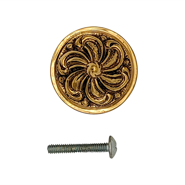 COPPER MOUNTAIN HARDWARE Solid Brass Baroque / Rococo Cabinet & Furniture Knob