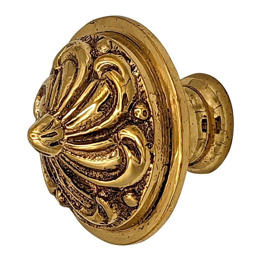 COPPER MOUNTAIN HARDWARE Solid Brass Baroque / Rococo Cabinet & Furniture Knob