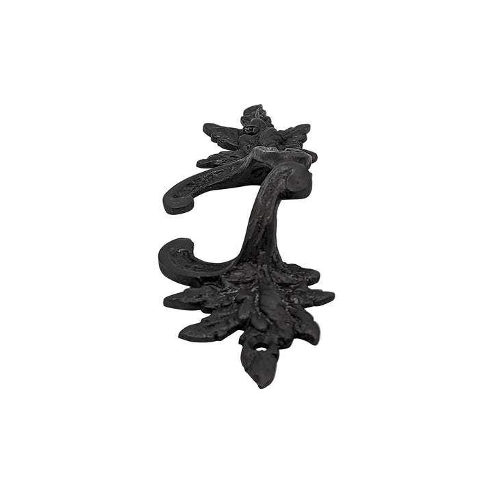 6 Inch (4 3/8 Inch C-C) Solid Brass Ornate French Leaves Pull COPPER MOUNTAIN HARDWARE