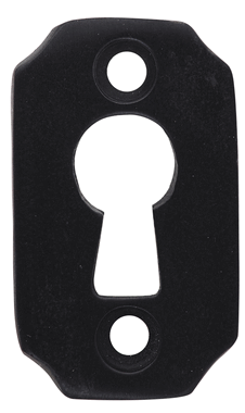 1 1/2 Inch Solid Brass Small Escutcheon Keyhole Plate COPPER MOUNTAIN HARDWARE