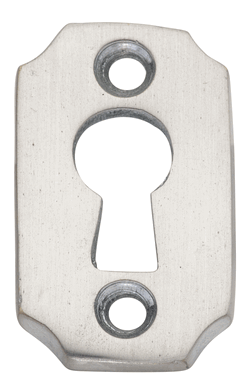 1 1/2 Inch Solid Brass Small Escutcheon Keyhole Plate COPPER MOUNTAIN HARDWARE