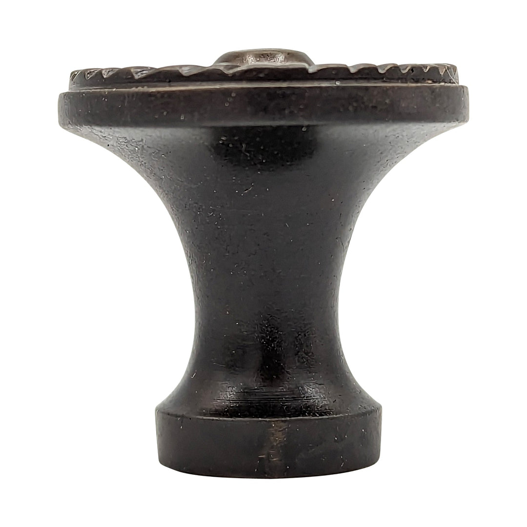 COPPER MOUNTAIN HARDWARE Solid Brass Art Deco Beaded Circle Cabinet & Furniture Knob