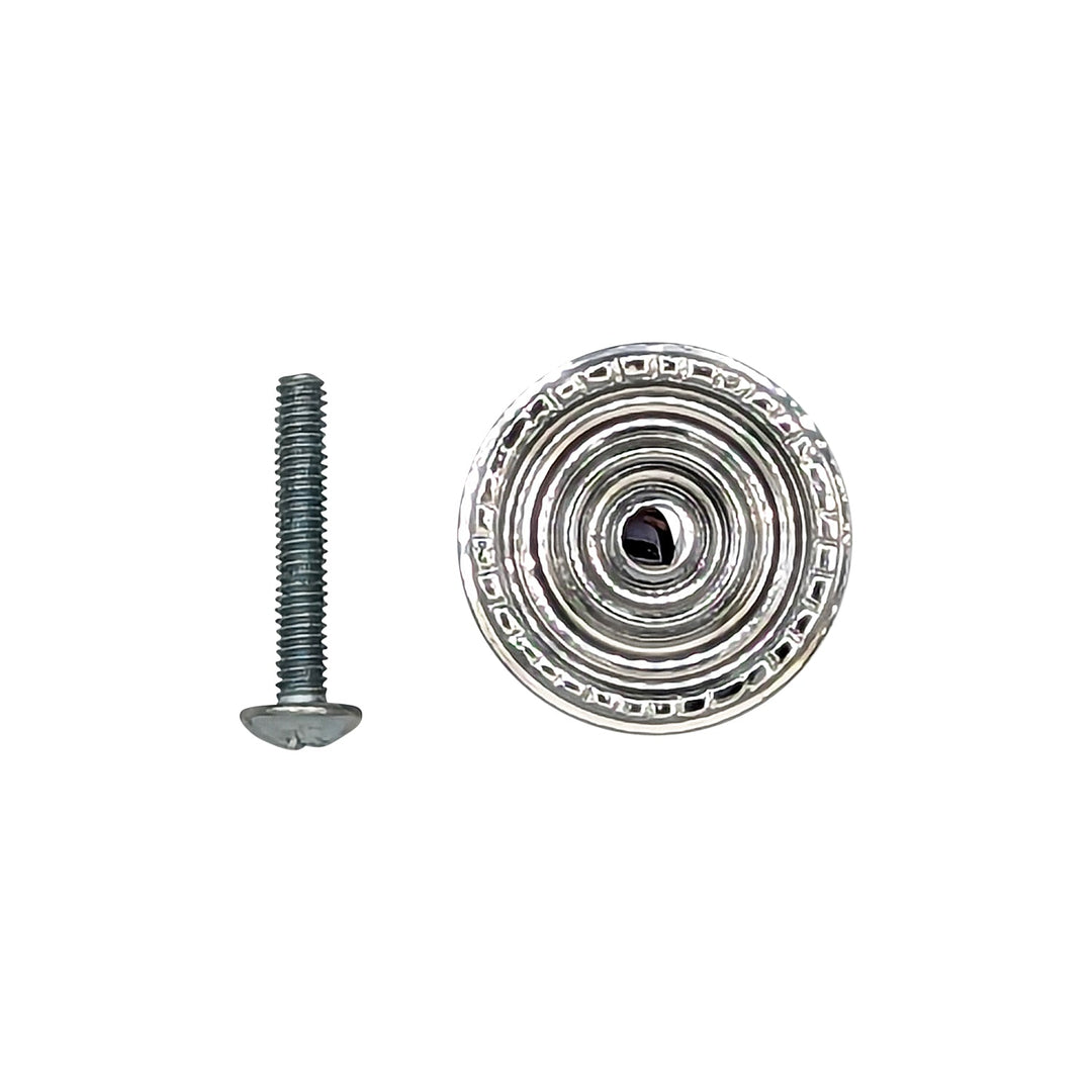 COPPER MOUNTAIN HARDWARE Solid Brass Art Deco Beaded Circle Cabinet & Furniture Knob