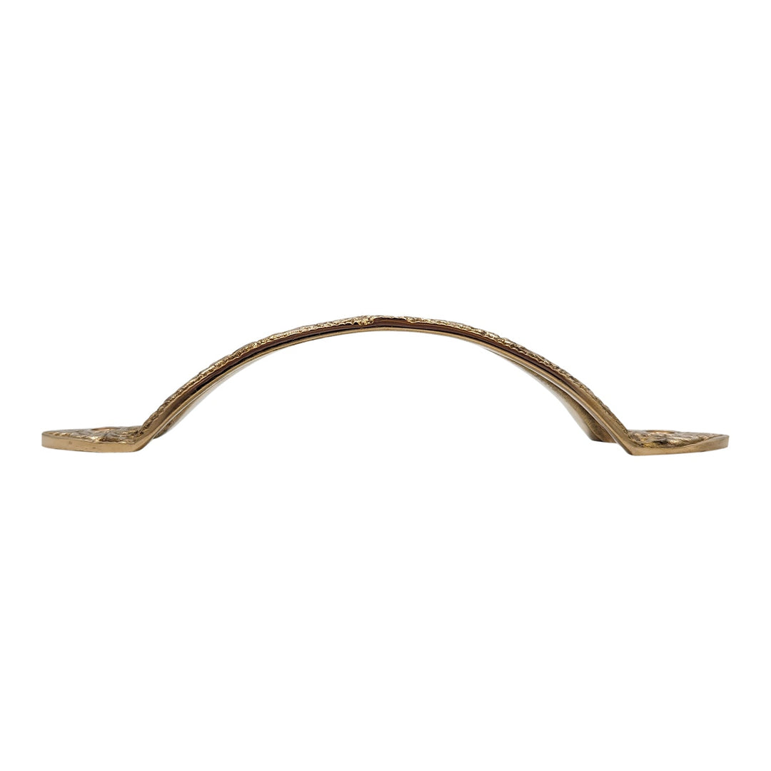 6 Inch (4 3/5 Inch C-C) Floral Style Cabinet or Furniture Pull Handle COPPER MOUNTAIN HARDWARE