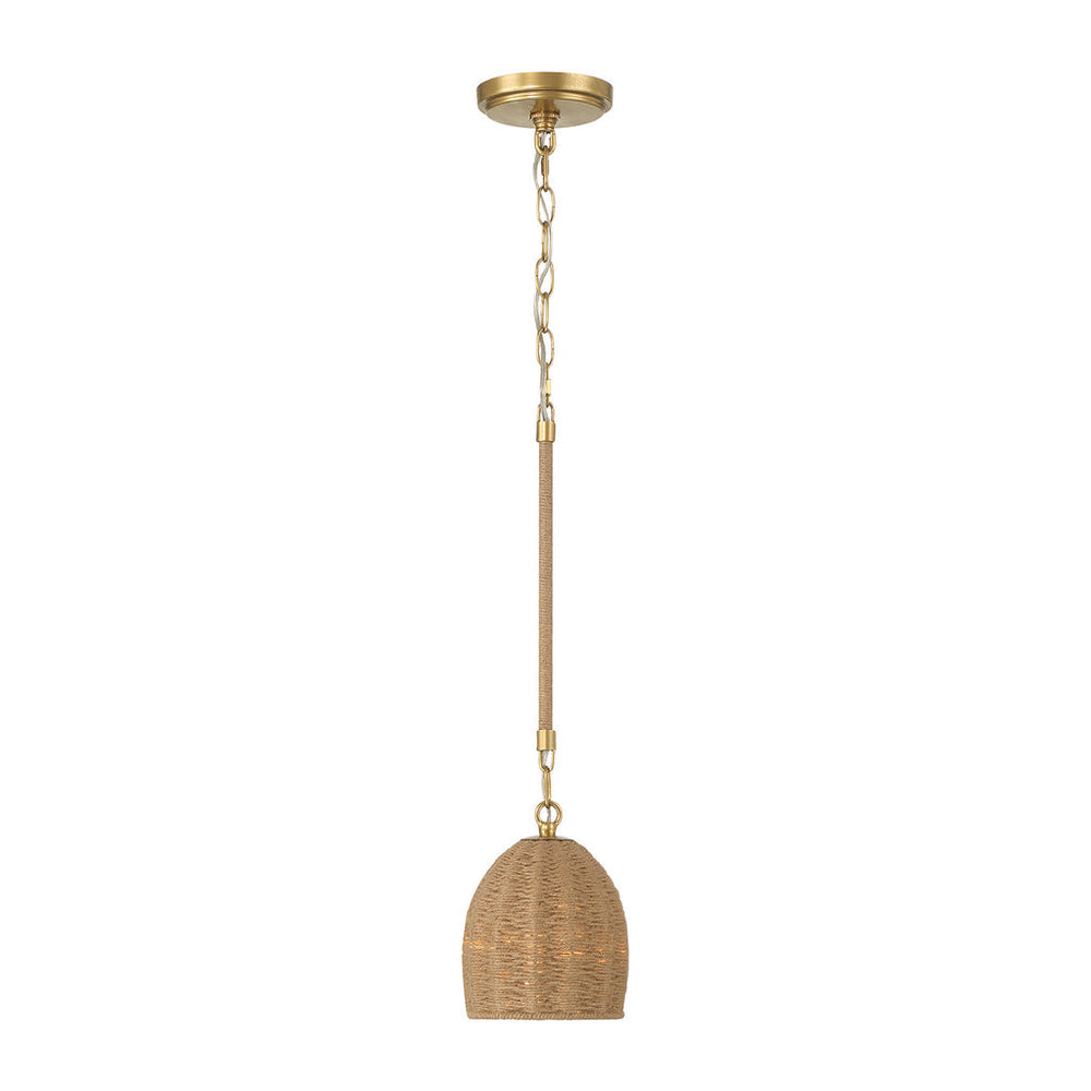 Crystorama Crystorama Jace 1 Light Soft Gold Mini Pendant