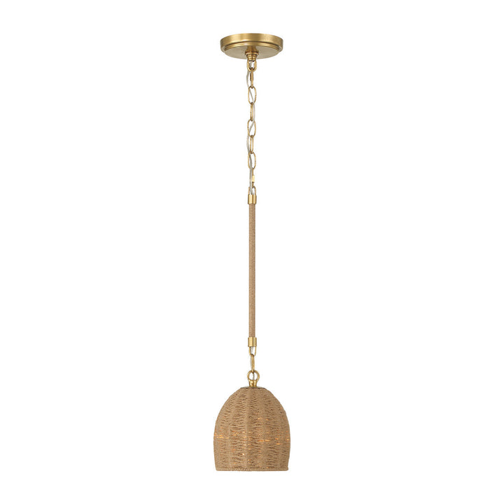 Crystorama Crystorama Jace 1 Light Soft Gold Mini Pendant