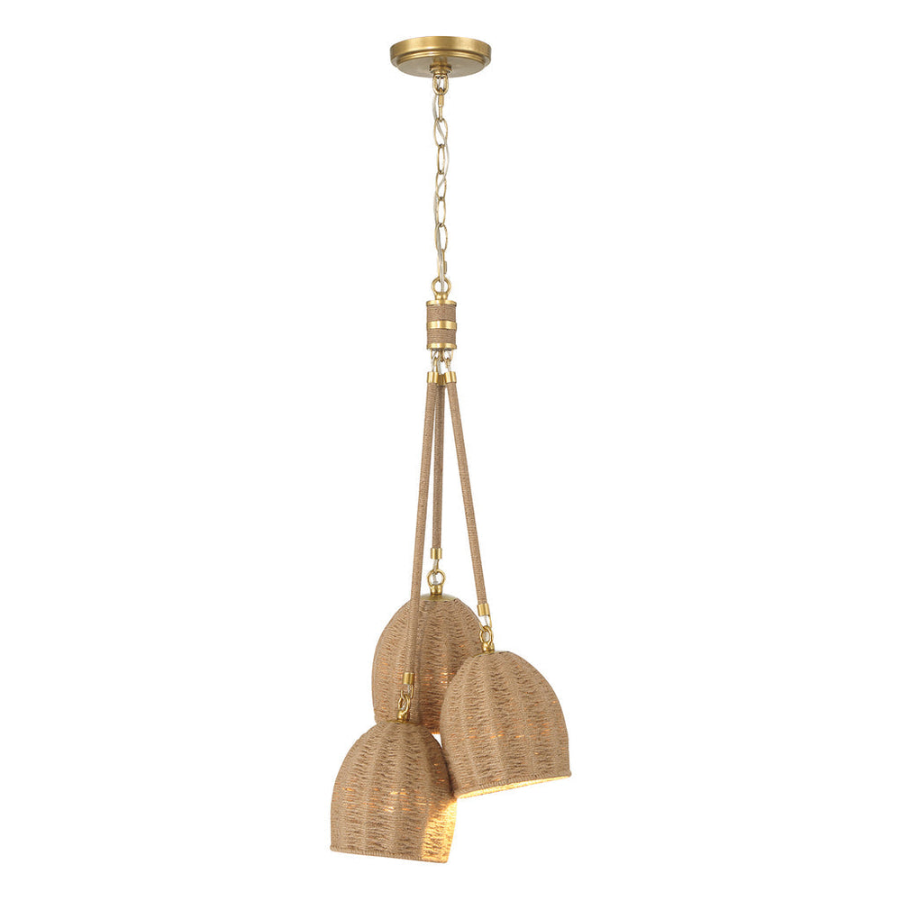 Crystorama Crystorama Jace 3 Light Soft Gold Pendant