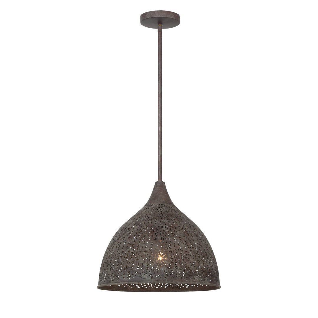 Crystorama Crystorama Jasmine 1 Light Forged Bronze Pendant