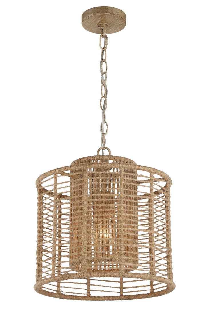 Crystorama Crystorama Jayna 1 Light Burnished Silver Mini Pendant
