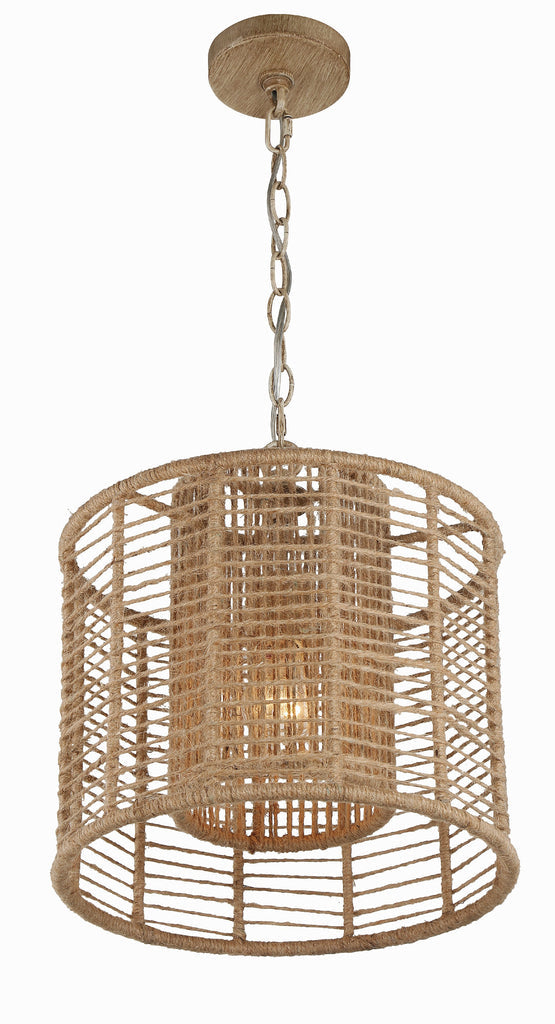 Crystorama Crystorama Jayna 1 Light Burnished Silver Mini Pendant