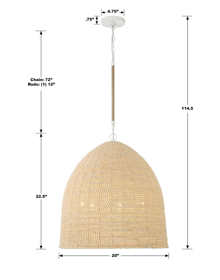 Crystorama Crystorama Jasper 6 Light Matte White Chandelier