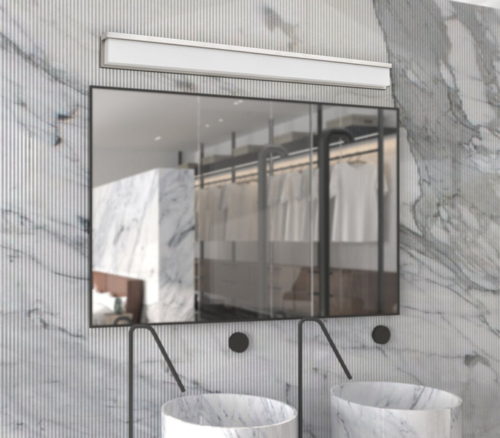 ALMERIA METAL LED 39" VANITY LIGHT WITH ACRYLIC SHADE Cal Lighting