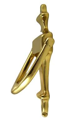 6 Inch (4 1/4 Inch c-c) Solid Brass Traditional Door Knocker COPPER MOUNTAIN HARDWARE