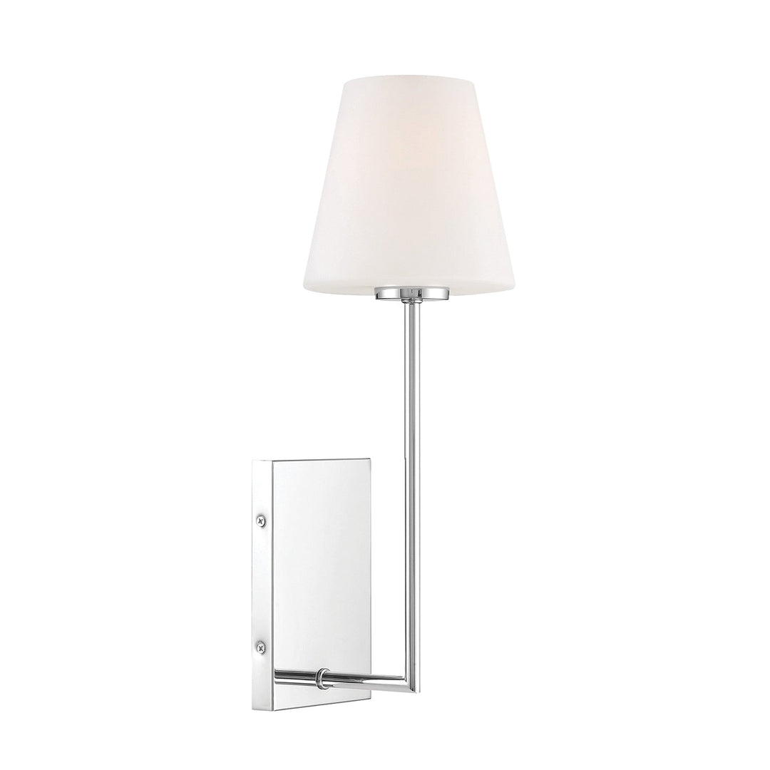 Crystorama Crystorama Lena 1 Light Polished Chrome Sconce