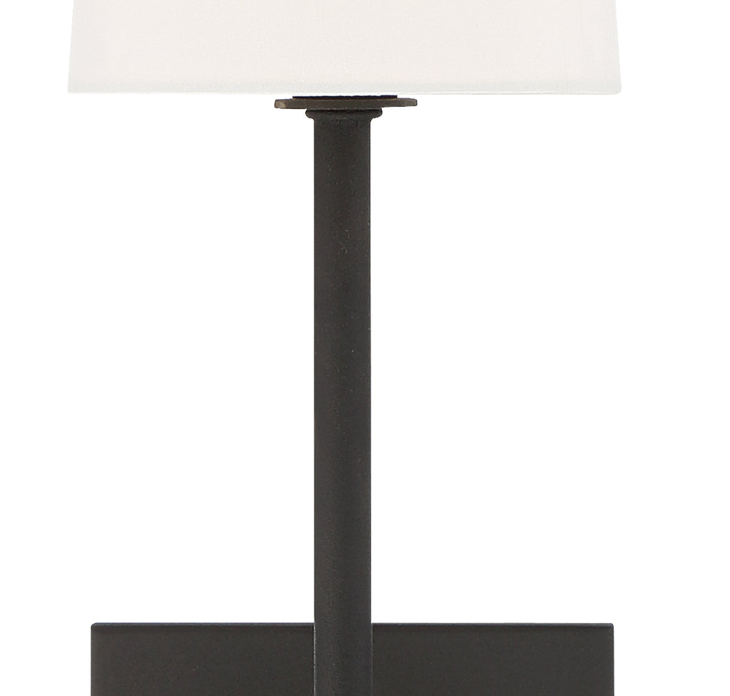 Crystorama Crystorama Lena 1 Light Black Forged Sconce