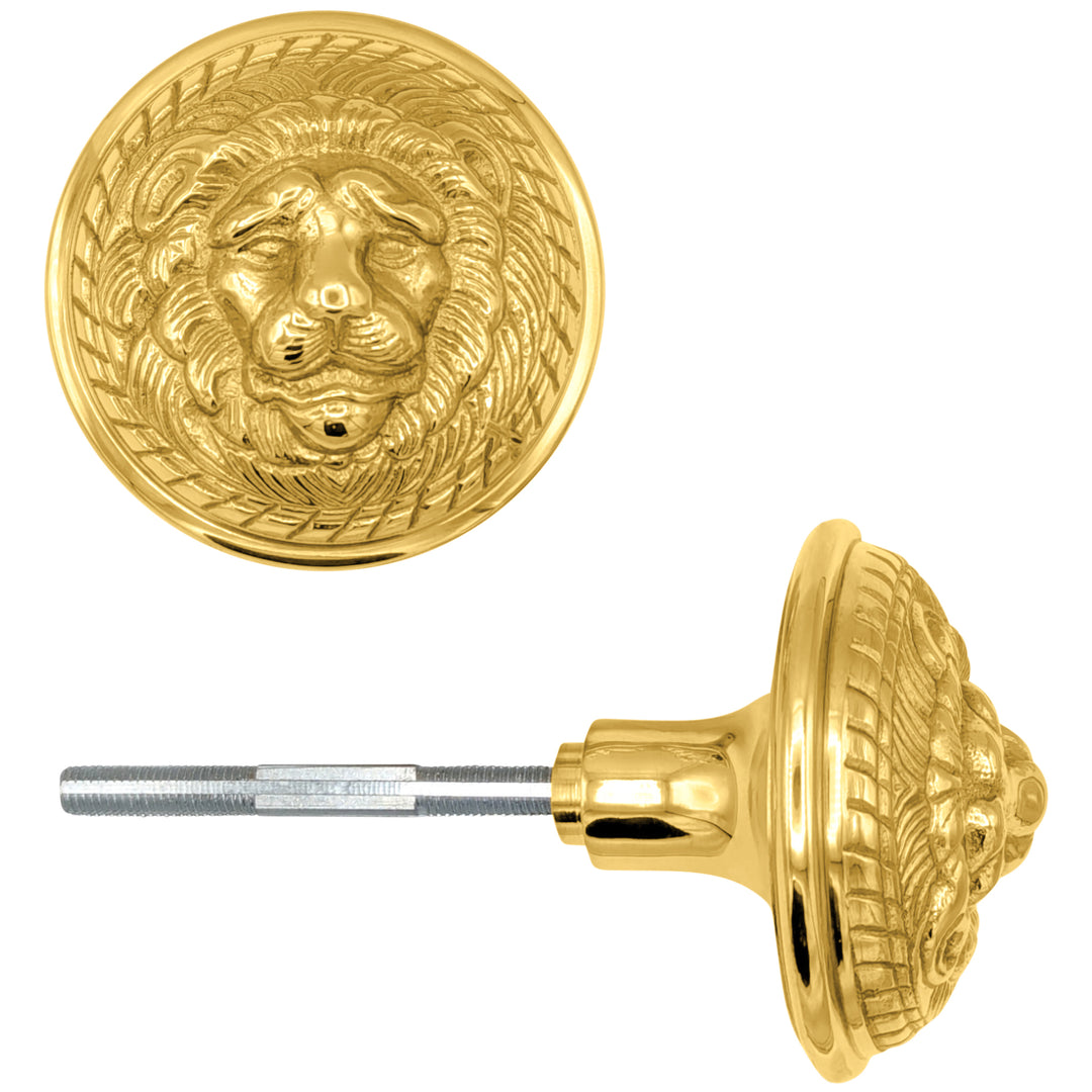 Lion Solid Brass Spare Door Knob Set (Several Finishes Available)